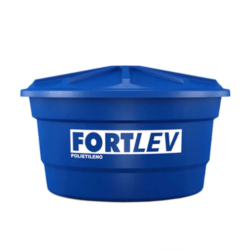 Caixa D'água Plástica Azul 500L Fortlev